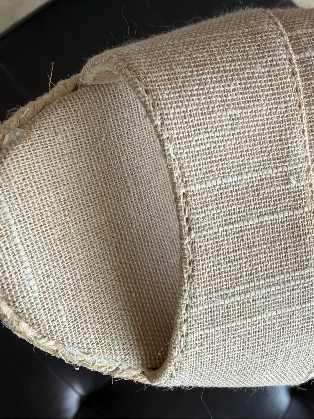 Coach and Four Womens Size 8 Beige Fabric Peep Toe Espadrille Wedge Shoes